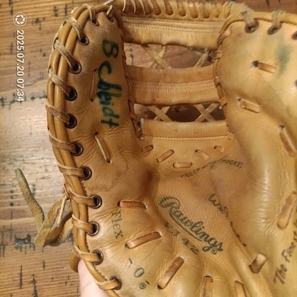 RAWLINGS FJ42 RH Thrower Mitt Glove Wes Parker Flex O Matic Palm Vintage A2